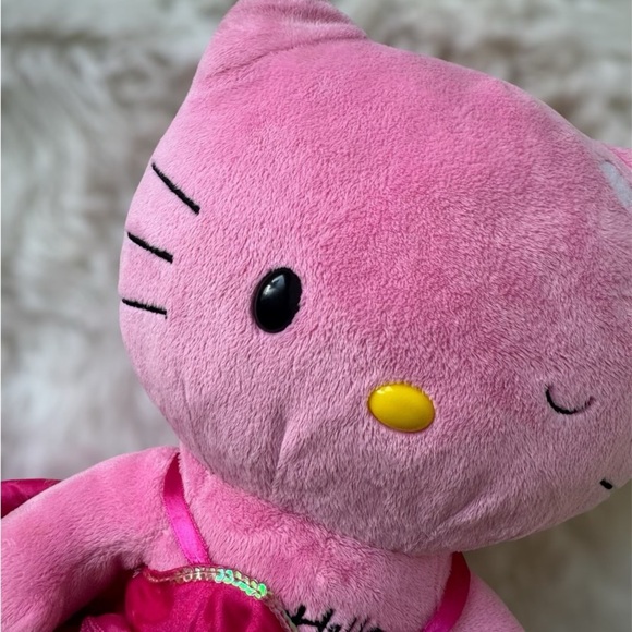 Build A Bear Hello Kitty Pink 18" Winking Leopard Outfit Dress ‘12 Sanrio No Bow - Picture 6 of 10